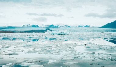 Ice glaciers melting due to global warming: A sobering view of climate change's impact on our planet's delicate balance.